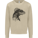 A Steampunk Iguana Lizard Reptiles Mens Sweatshirt Jumper Sand