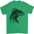 A Steampunk Iguana Lizard Reptiles Mens T-Shirt 100% Cotton Irish Green
