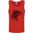 A Steampunk Iguana Lizard Reptiles Mens Vest Tank Top Red