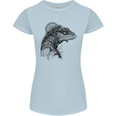 A Steampunk Iguana Lizard Reptiles Womens Petite Cut T-Shirt Light Blue