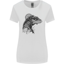 A Steampunk Iguana Lizard Reptiles Womens Wider Cut T-Shirt White