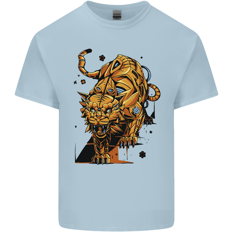 A Steampunk Lion Kids T-Shirt Childrens Light Blue