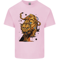 A Steampunk Lion Kids T-Shirt Childrens Light Pink