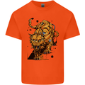 A Steampunk Lion Kids T-Shirt Childrens Orange