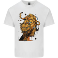 A Steampunk Lion Kids T-Shirt Childrens White