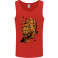 A Steampunk Lion Mens Vest Tank Top Red