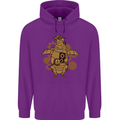 A Steampunk Penguin Childrens Kids Hoodie Purple