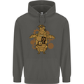A Steampunk Penguin Childrens Kids Hoodie Storm Grey