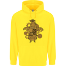 A Steampunk Penguin Childrens Kids Hoodie Yellow