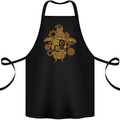 A Steampunk Penguin Cotton Apron 100% Organic Black