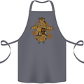 A Steampunk Penguin Cotton Apron 100% Organic Steel