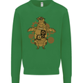 A Steampunk Penguin Kids Sweatshirt Jumper Irish Green