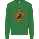 A Steampunk Penguin Kids Sweatshirt Jumper Irish Green