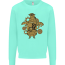 A Steampunk Penguin Kids Sweatshirt Jumper Peppermint
