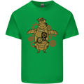 A Steampunk Penguin Kids T-Shirt Childrens Irish Green