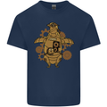 A Steampunk Penguin Kids T-Shirt Childrens Navy Blue