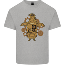 A Steampunk Penguin Kids T-Shirt Childrens Sports Grey