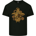 A Steampunk Penguin Mens Cotton T-Shirt Tee Top Black