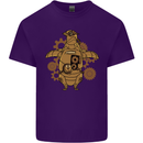 A Steampunk Penguin Mens Cotton T-Shirt Tee Top Purple