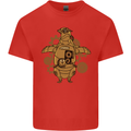 A Steampunk Penguin Mens Cotton T-Shirt Tee Top Red