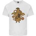 A Steampunk Penguin Mens Cotton T-Shirt Tee Top White