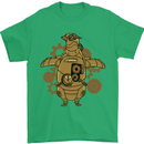 A Steampunk Penguin Mens T-Shirt 100% Cotton Irish Green