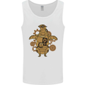 A Steampunk Penguin Mens Vest Tank Top White