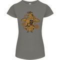 A Steampunk Penguin Womens Petite Cut T-Shirt Charcoal