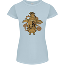A Steampunk Penguin Womens Petite Cut T-Shirt Light Blue