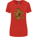 A Steampunk Penguin Womens Wider Cut T-Shirt Red