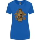 A Steampunk Penguin Womens Wider Cut T-Shirt Royal Blue