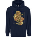 A Steampunk Snake Reptiles Childrens Kids Hoodie Navy Blue