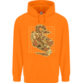 A Steampunk Snake Reptiles Childrens Kids Hoodie Orange