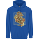 A Steampunk Snake Reptiles Childrens Kids Hoodie Royal Blue