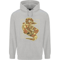 A Steampunk Snake Reptiles Childrens Kids Hoodie Sports Grey