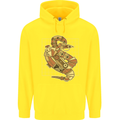 A Steampunk Snake Reptiles Childrens Kids Hoodie Yellow