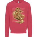 A Steampunk Snake Reptiles Kids Sweatshirt Jumper Heliconia