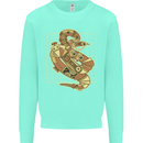 A Steampunk Snake Reptiles Kids Sweatshirt Jumper Peppermint