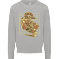 A Steampunk Snake Reptiles Kids Sweatshirt Jumper Sports Grey