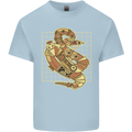 A Steampunk Snake Reptiles Kids T-Shirt Childrens Light Blue