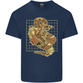 A Steampunk Snake Reptiles Kids T-Shirt Childrens Navy Blue