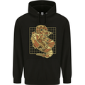 A Steampunk Snake Reptiles Mens 80% Cotton Hoodie Black