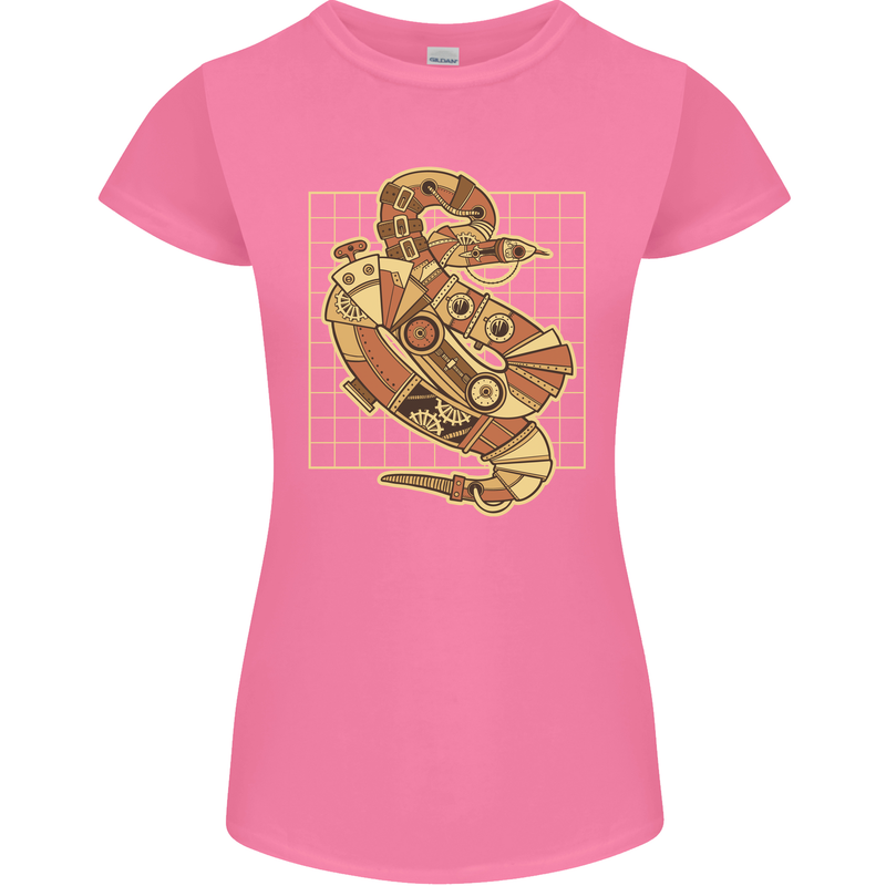 A Steampunk Snake Reptiles Womens Petite Cut T-Shirt Azalea