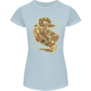 A Steampunk Snake Reptiles Womens Petite Cut T-Shirt Light Blue