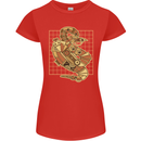 A Steampunk Snake Reptiles Womens Petite Cut T-Shirt Red