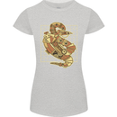 A Steampunk Snake Reptiles Womens Petite Cut T-Shirt Sports Grey