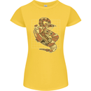 A Steampunk Snake Reptiles Womens Petite Cut T-Shirt Yellow