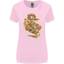 A Steampunk Snake Reptiles Womens Wider Cut T-Shirt Light Pink