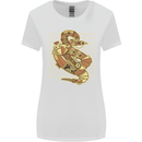 A Steampunk Snake Reptiles Womens Wider Cut T-Shirt White
