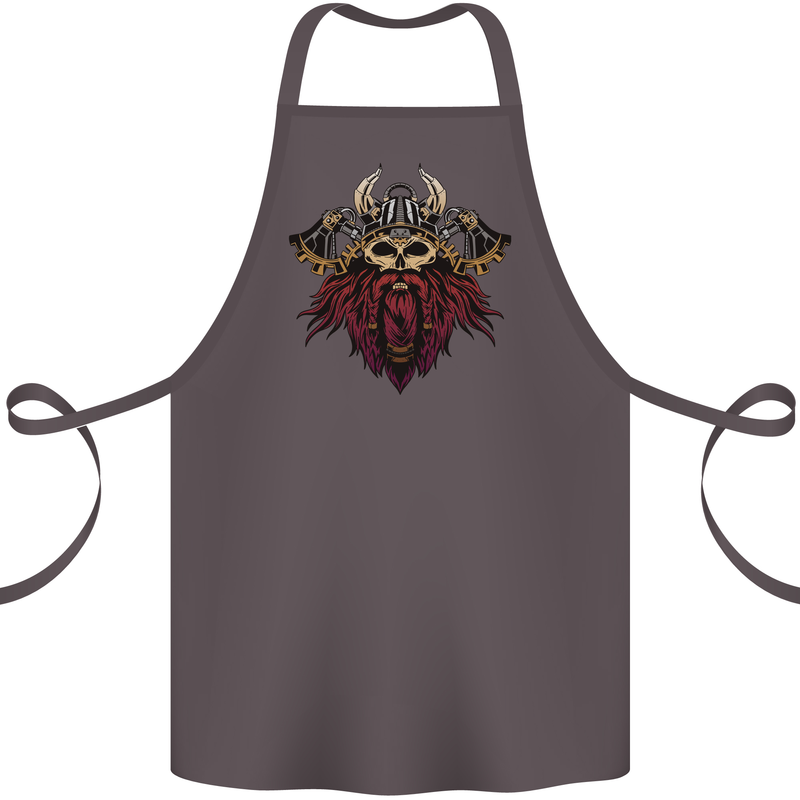 A Steampunk Viking Cotton Apron 100% Organic Dark Grey